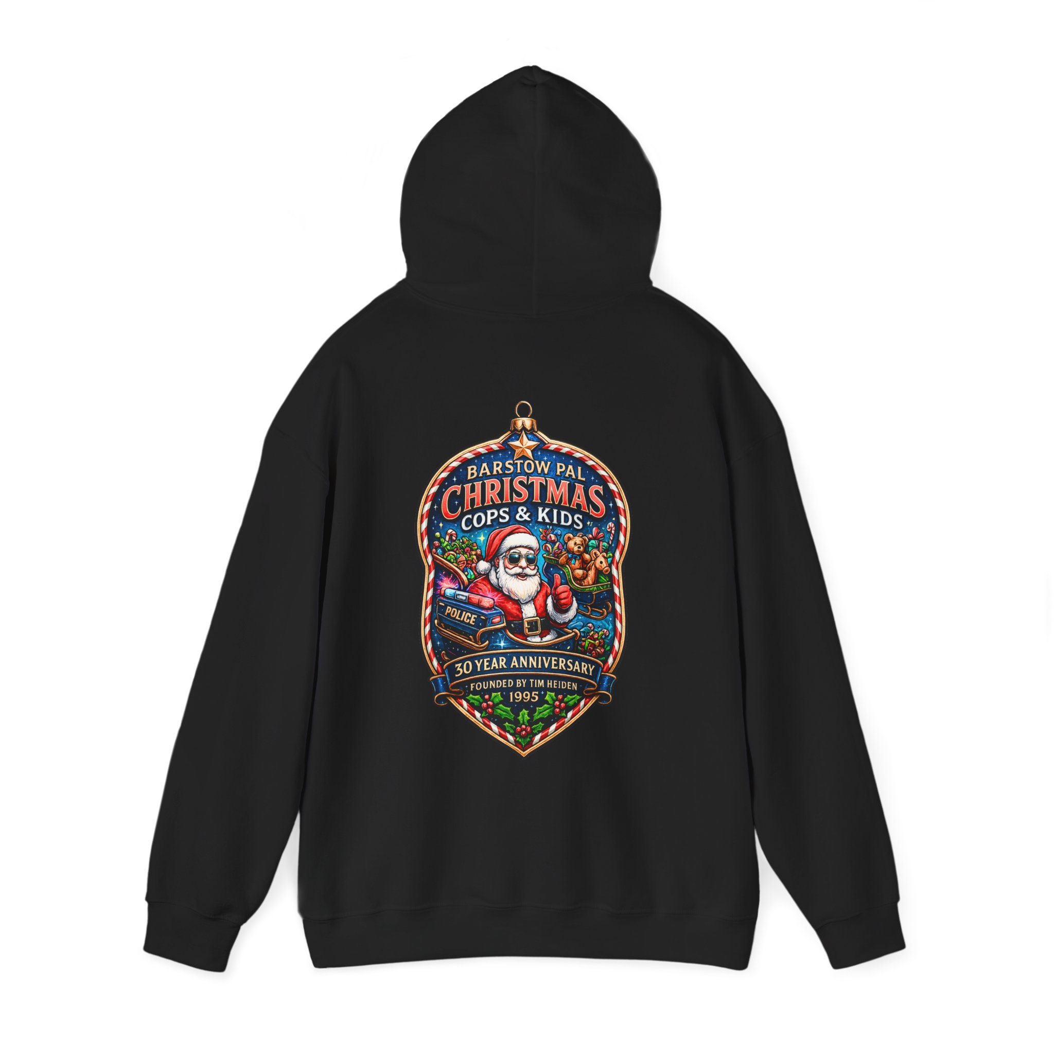 Christmas Cops & Kids 30 Year Anniversary Zip Up Hoodie