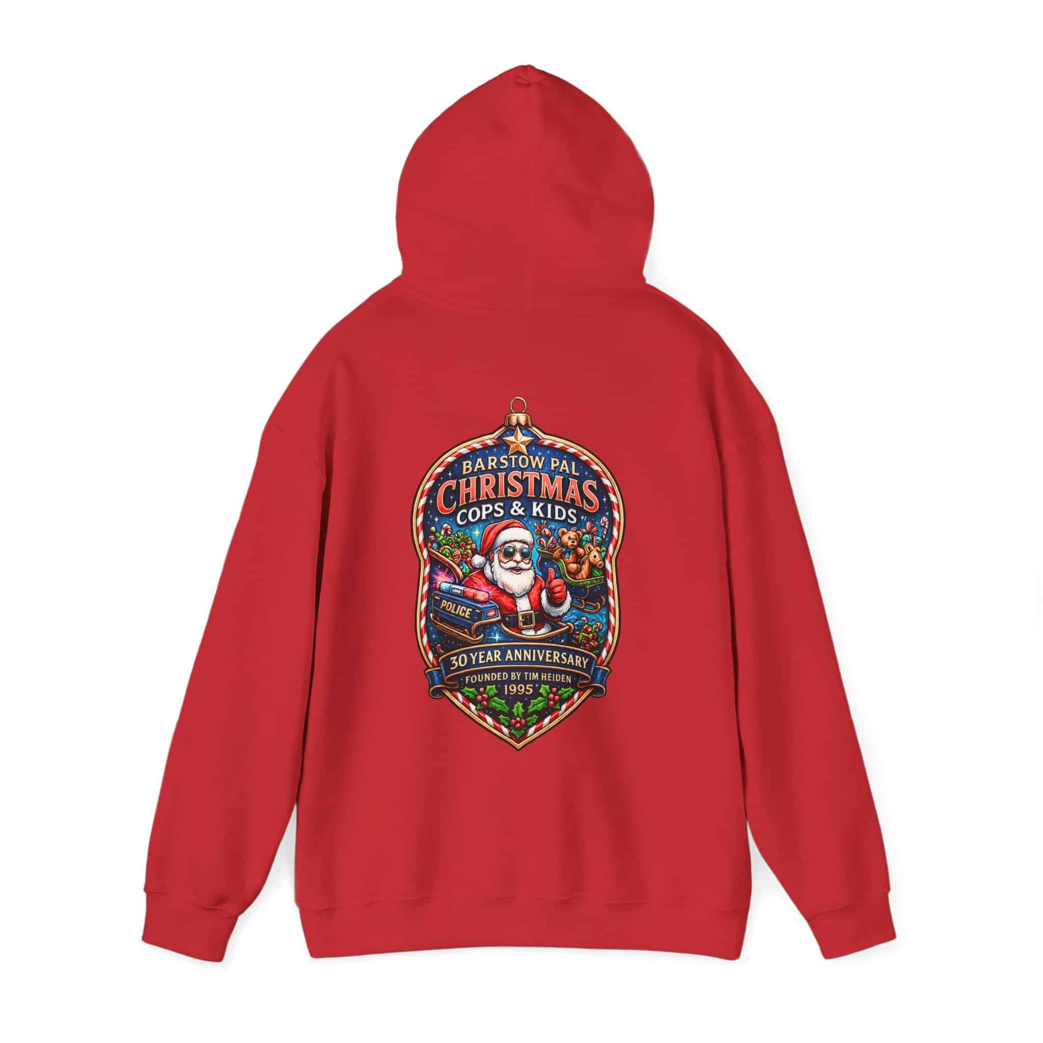 Christmas Cops & Kids 30 Year Anniversary Pull Over Hoodie - Image 10