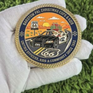 Christmas Cops & Kids Route 66 Centennial Coin